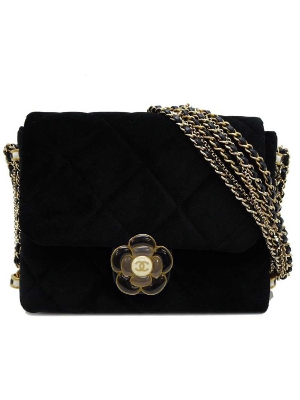 Chanel Shoulder Bag Camellia Chain As4413